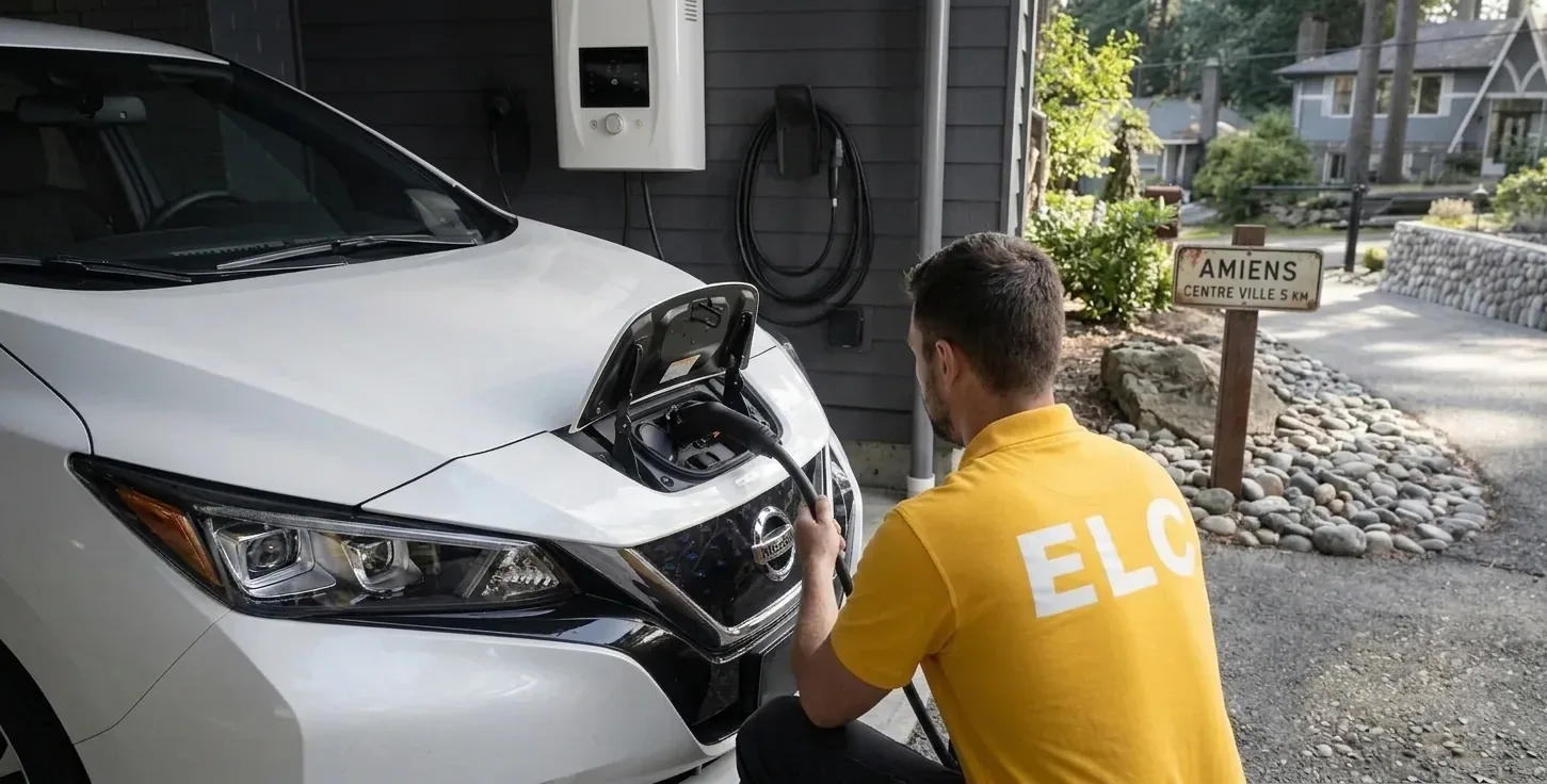 Borne de recharge IRVE à Clichy